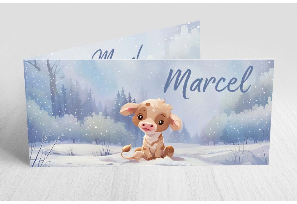 Lief koetje in de sneeuw Lief koetje in de sneeuw